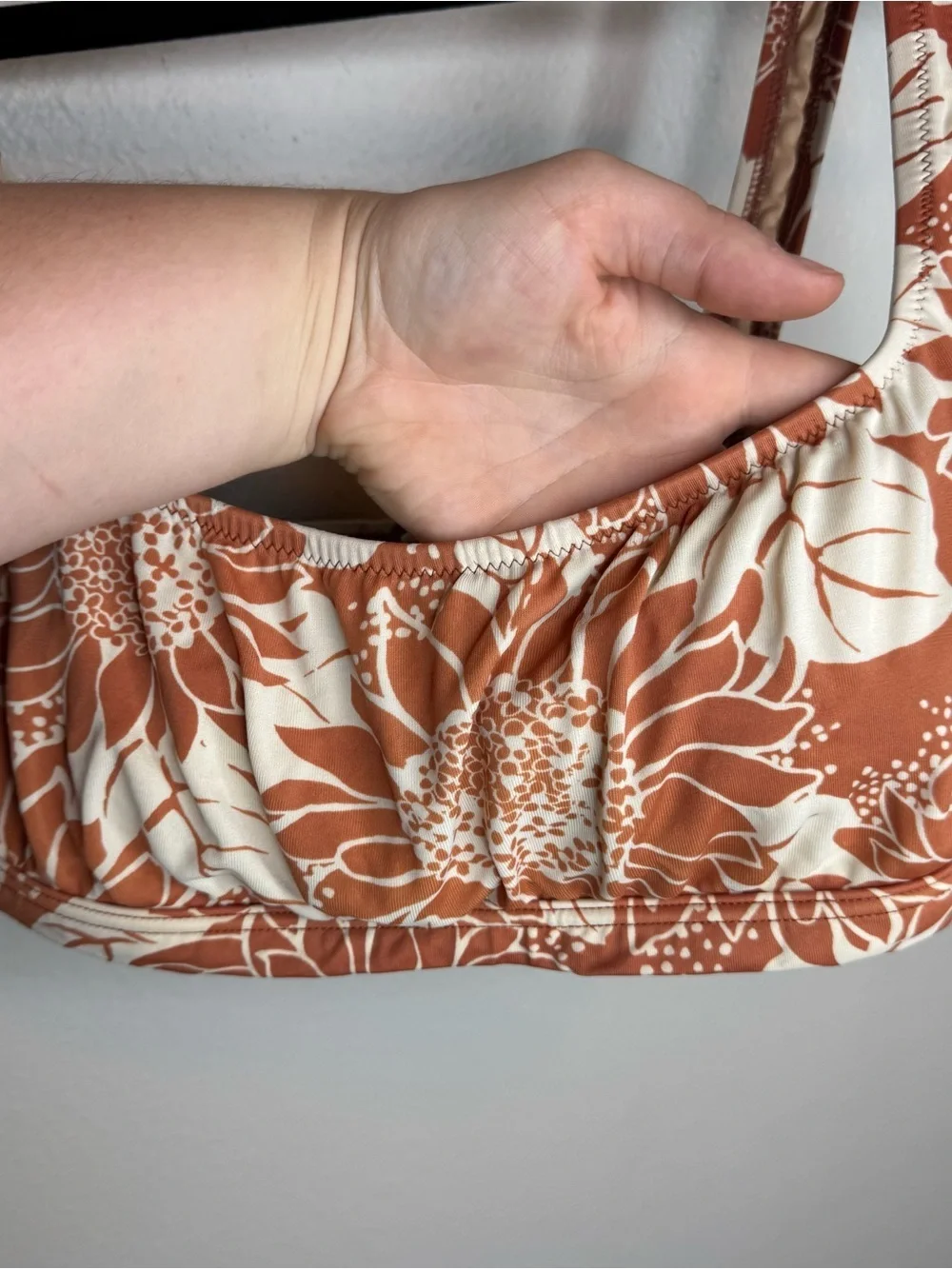 Madewell Second Wave Balconette Bikini Top in Sunflower Season